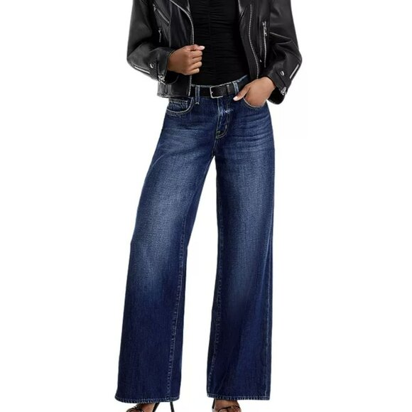 L'AGENCE Denim - New L'Agence Alicent High Rise Wide Leg Denim Jeans